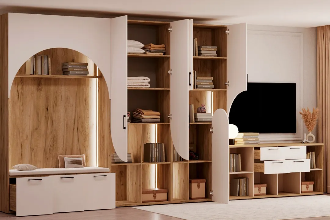 Стеллаж для книг с подсветкой LG253.44 L/R