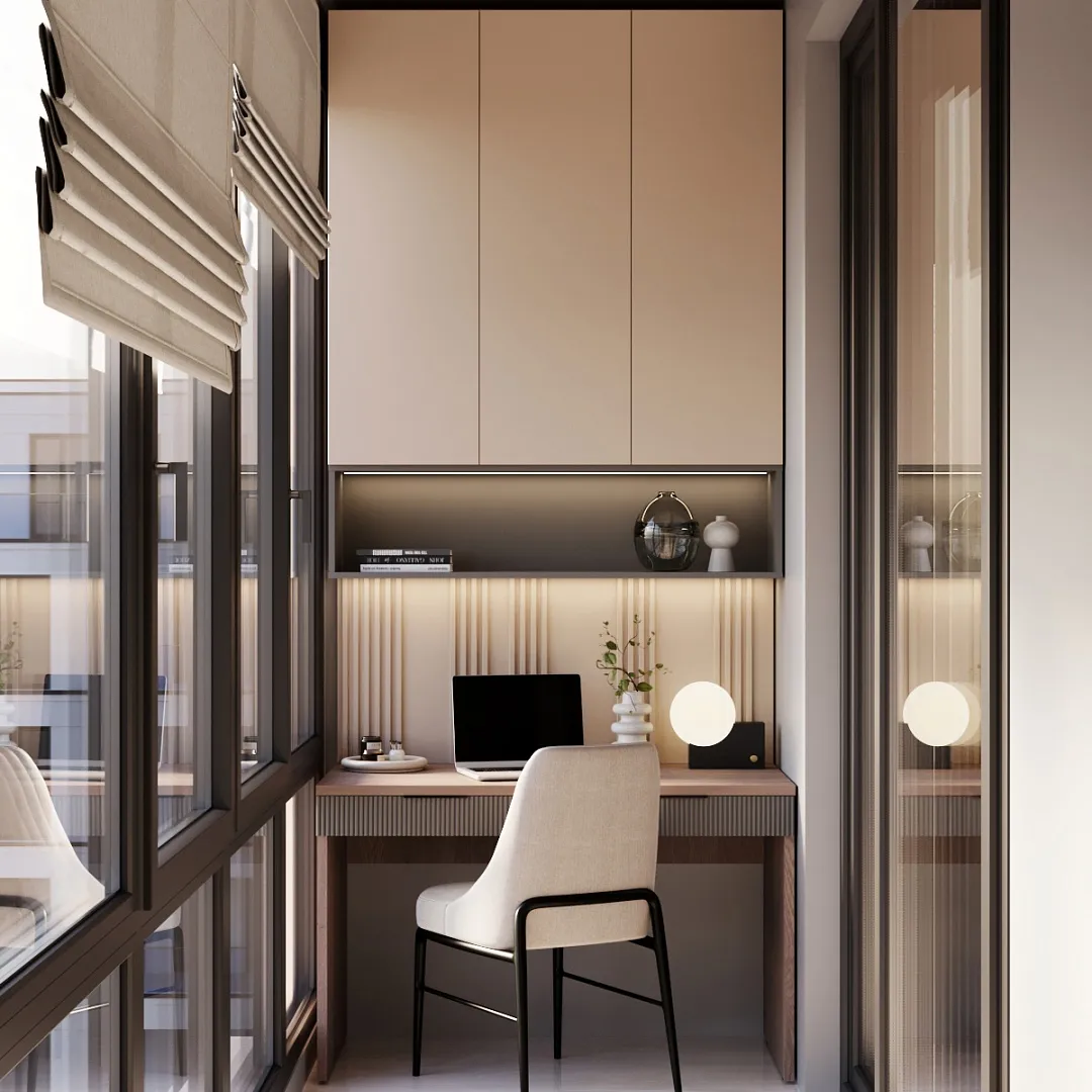 Балкон с рабочим столом №136