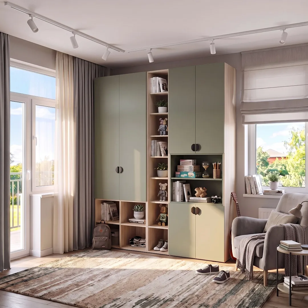 Шкаф книжный с нишей L228.60