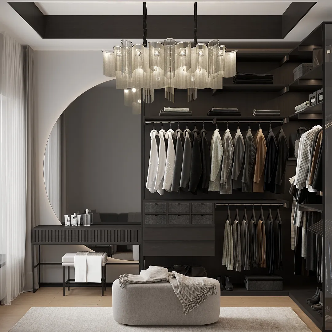 Гардеробная с умной системой хранения №3