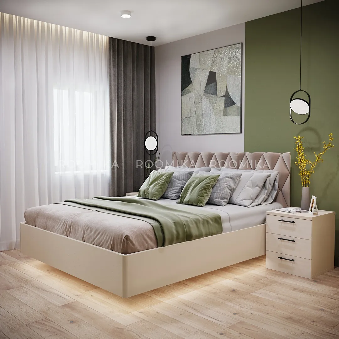 Кровать двуспальная Lazio с парящим эффектом L180 , 180x200