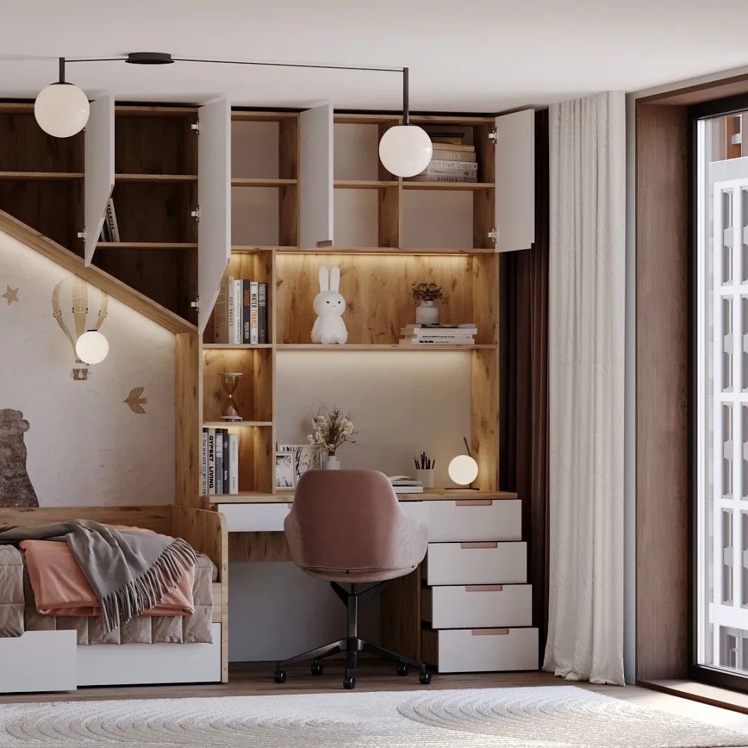 Лацио комната подростка с антресолью-домик  203