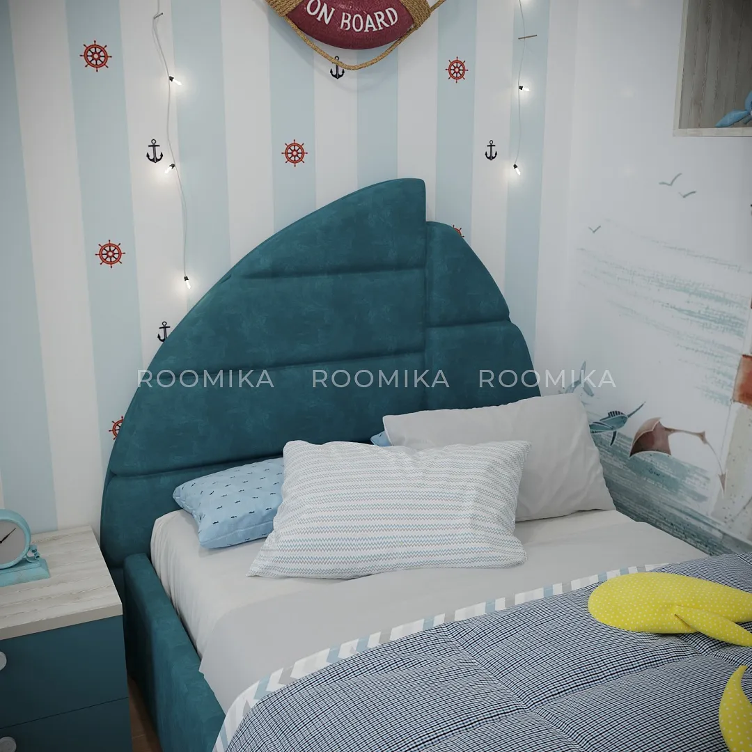 Кровать мягкая ПАРУС с подъемным механизмом, 120x200