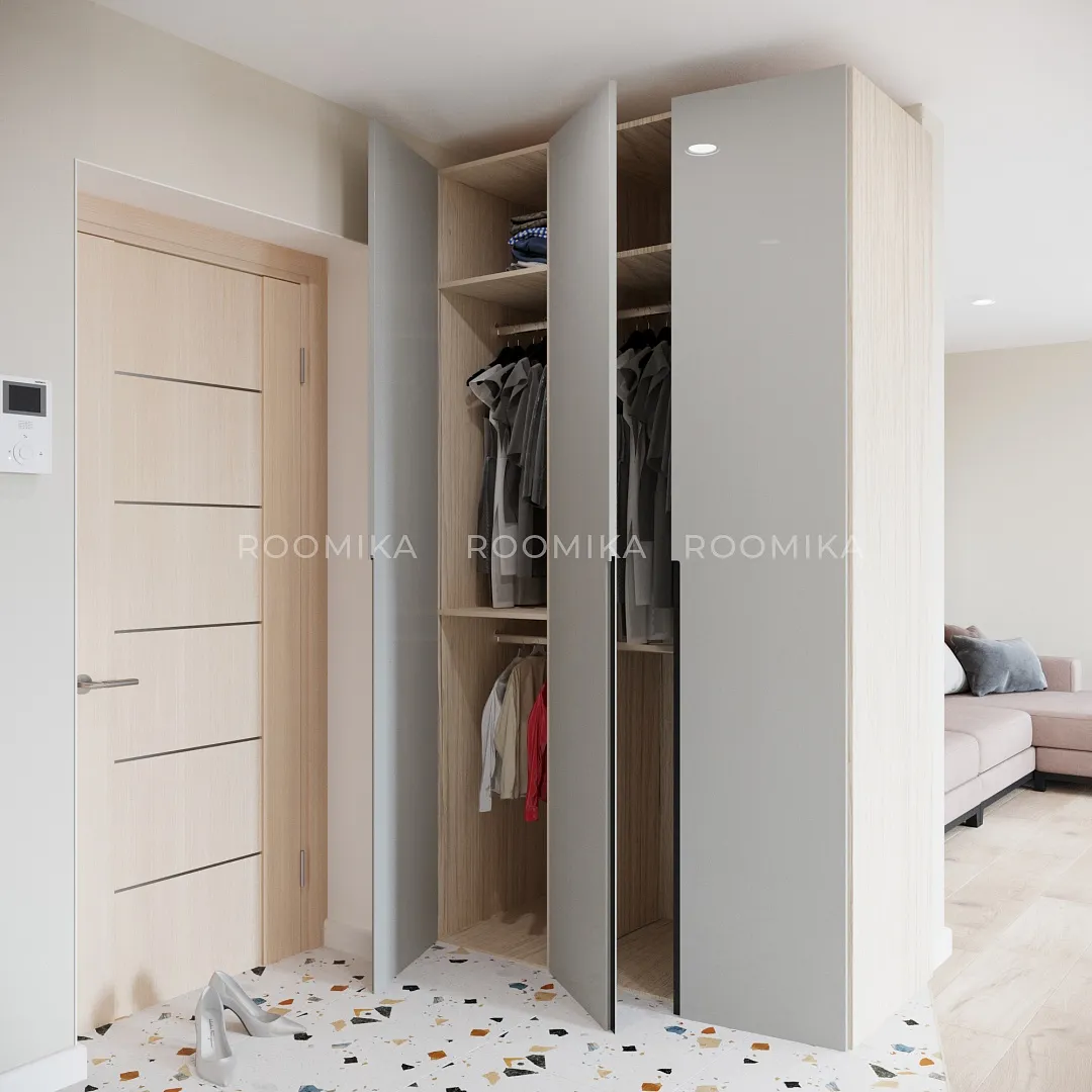 Шкафы для прихожей Lazio, фасады в эмали 13