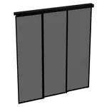 Перегородка для зонирования, стекло Титан GRACE 2