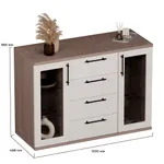 Комод со стеклянными полками P707.1