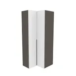 Шкаф угловой, фасады в эмали LE207 L/R