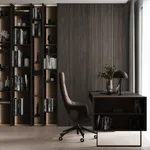 Кабинет в темном древесном оттенке №2