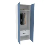 Шкаф двухдверный с ящиками во всю ширину, фасады в эмали LE210.60-3