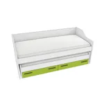 Кровать с выдвижным спальным местом L910, 90x200