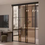 Стеклянная межкомнатная перегородка для кухни GRACE 18