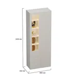 Шкаф комбинированный, фасады в эмали LE215 L/R