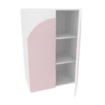 Антресоль двудверная, фрезерованные фасады в эмали LE339.44