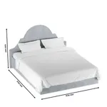 Кровать двуспальная мягкая ЛЮЦИЯ с подъемным механизмом, 140x200