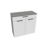 Тумба широкая 2 дверная с ящиком LG-876