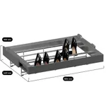 ALFA Выдвижная обувница в базу 700 мм, FRM5804.664.01