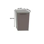 Тумба завершающая, фасады МДФ CNG-706 L/R