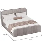 Кровать двуспальная мягкая МАЛЬТА с подъемным механизмом, 180x200