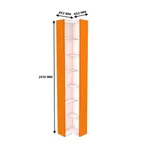 Стеллаж завершающий угловой равносторонний с подсветкой L230