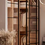 Стеклянная межкомнатная перегородка для гардеробной GRACE 20