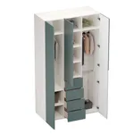 Шкаф трехдверный с ящиками глубокий, фасады в эмали LE203.60