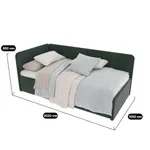 Кровать с подъемным механизмом и ящиком для белья РУБИ М1