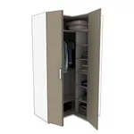 Шкаф угловой со складной дверью E209 L/R