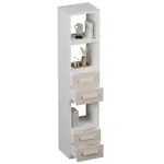 Cтеллаж сквозной книжный на 5 ниш с ящиками E805