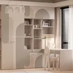 Ниша с рабочей зоной, фрезерованные фасады в эмали LE425 L/R