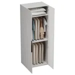 Шкаф 2 дверный, фрезерованные фасады в эмали LE210.60-1