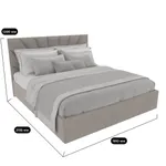 Кровать двуспальная мягкая САНРАЙС с подъемным механизмом, 160x200