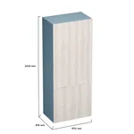 Шкаф двухдверный с фальш стенкой L212