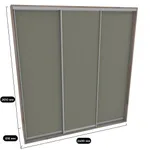 Шкаф-купе ХG246.60-2, профиль INTEGRO, фасад МДФ