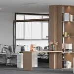 Офис с белыми столами №3