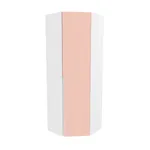 Шкаф угловой равносторонний, фасады в эмали LE218.1