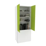 Шкаф двухдверный с фальш стенкой L212