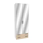 Шкаф двустворчатый с ящиками и с зеркалом L-211.44Z