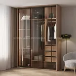 Шкаф-купе ХG210.60-2, профиль INTEGRO, стекло прозрачное, с подсветкой