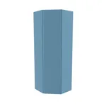 Шкаф угловой равносторонний, фрезерованные фасады в эмали LE218.1