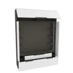 Секция для ТV с подсветкой, фасады в эмали LE406.44