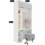 Столик туалетный с антресолью и стеллажом L415