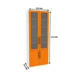 Шкаф книжный со стеклом L214S