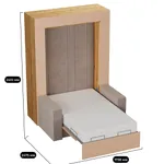 Шкаф-кровать трансформер L950-60.120, 120x200