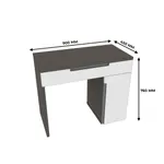 Туалетный столик, фасады в эмали LE711 L/R