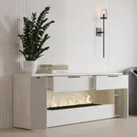 Тумба ТВ напольная с электрокамином L551.350