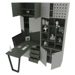 Рабочая зона Lazio фрезерованные фасады в эмали 99