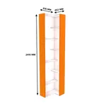 Стеллаж завершающий угловой разносторонний  с подсветкой L230.60 L/R