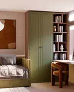 Шкаф книжный для встройки столешницы в эмали A2228.44