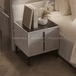 Cпальня с мягкой кроватью Versal и мягкими тумбами 203