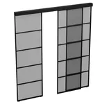 Стеклянная межкомнатная перегородка для гардеробной GRACE 20